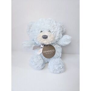 Demdaco plush stuffed  Teddy Bear Blue Austen NWT 10" Lift the Spirit